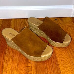 Bamboo Women's Espadrille Wedge Sandal 6.5